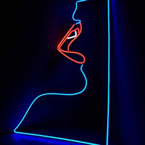 Volto in cornice - Insegna LED Classic